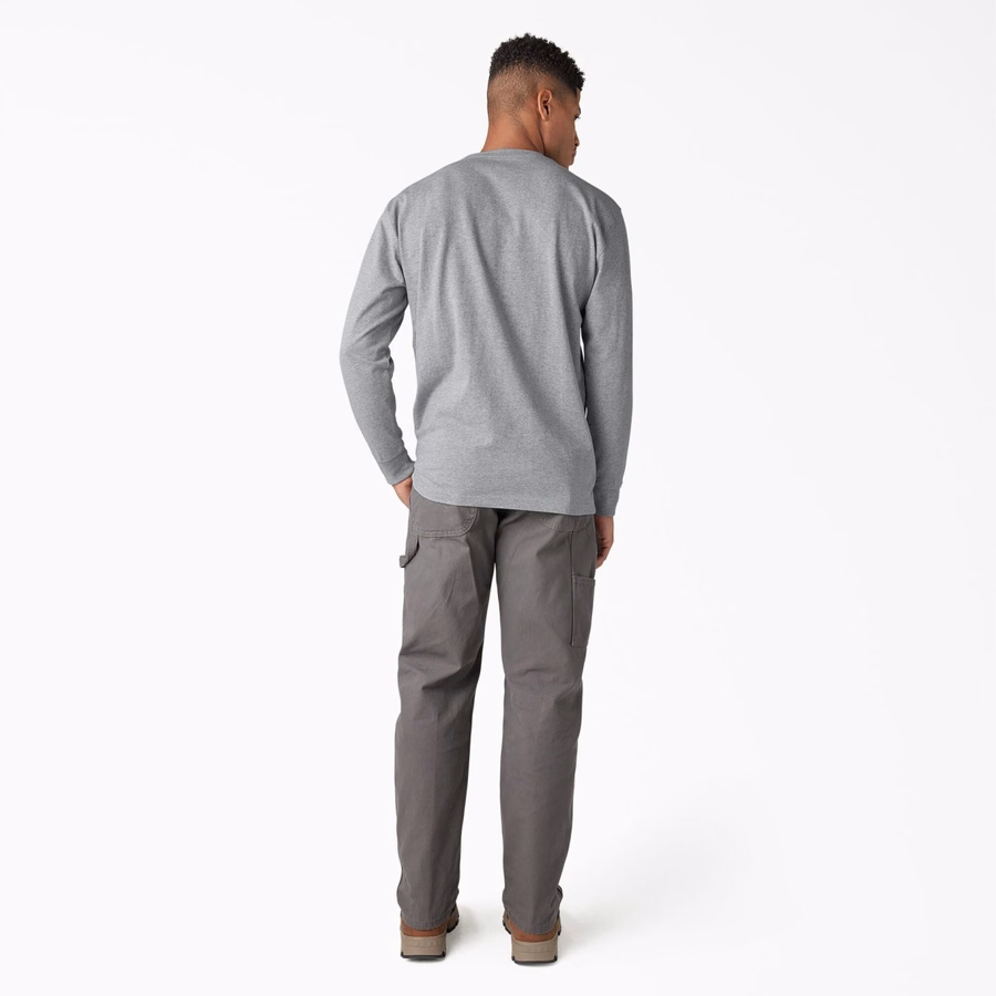 Tricou cu mânecă lungă și logo Heavyweight