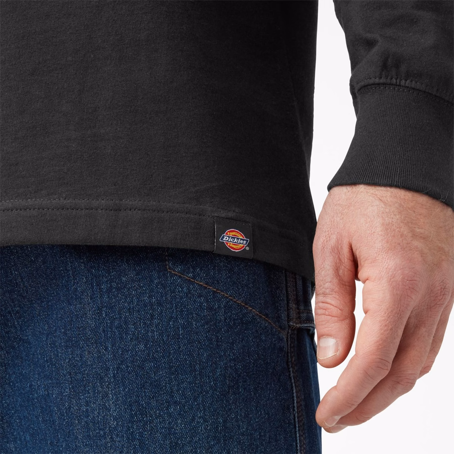 Tricou cu mânecă lungă și logo grafic tricolor