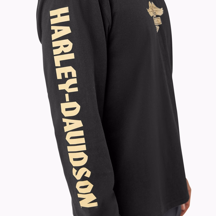 Tricou Dickies x Harley-Davidson Heavyweight cu mânecă lungă Eagle