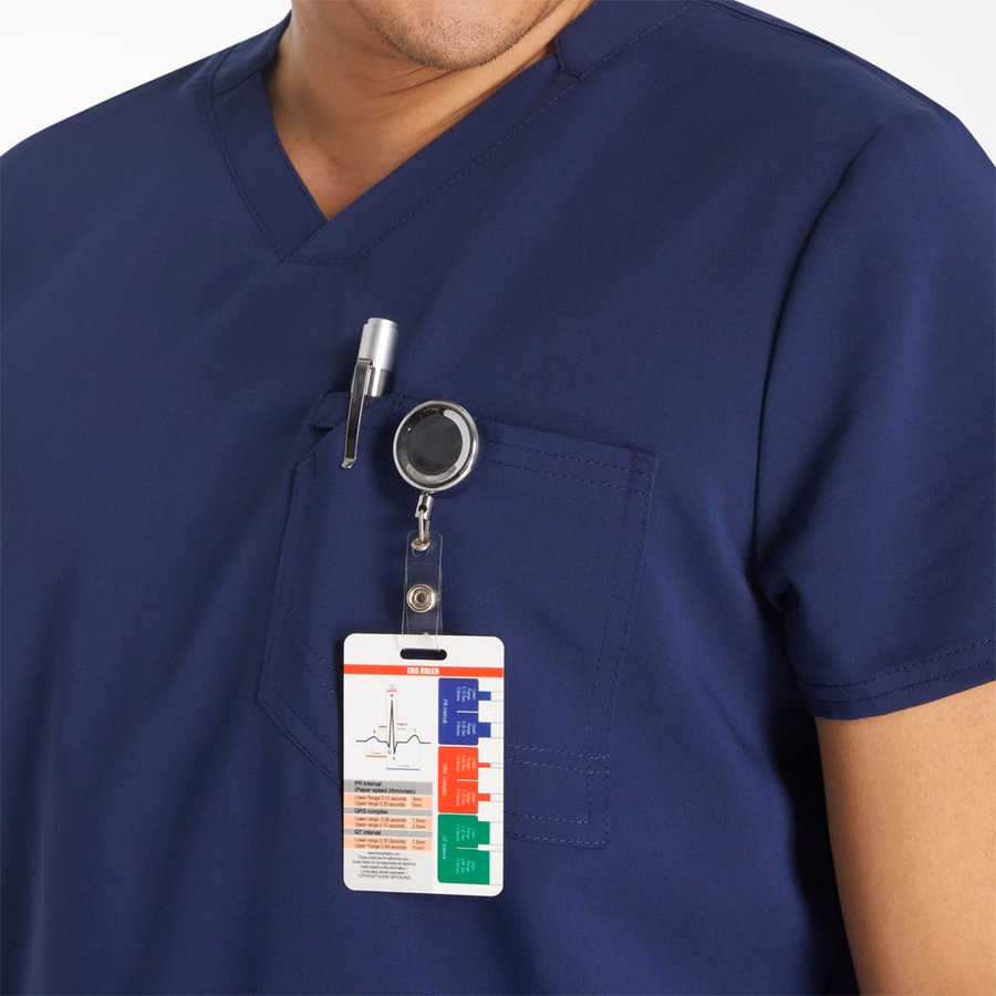 Bluză medicală EDS NXT cu decolteu în V pentru bărbați