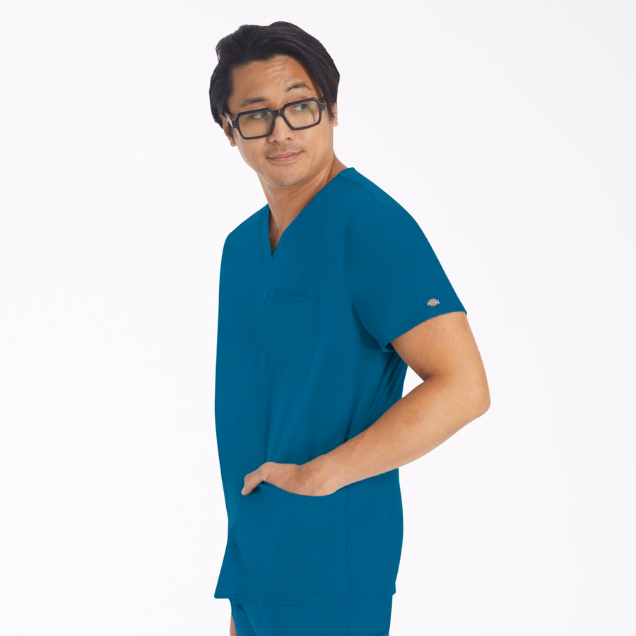 Bluză medicală EDS NXT cu decolteu în V pentru bărbați