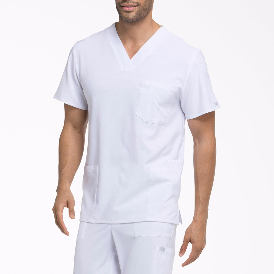 Bluză medicală EDS Essentials cu decolteu în V pentru bărbați