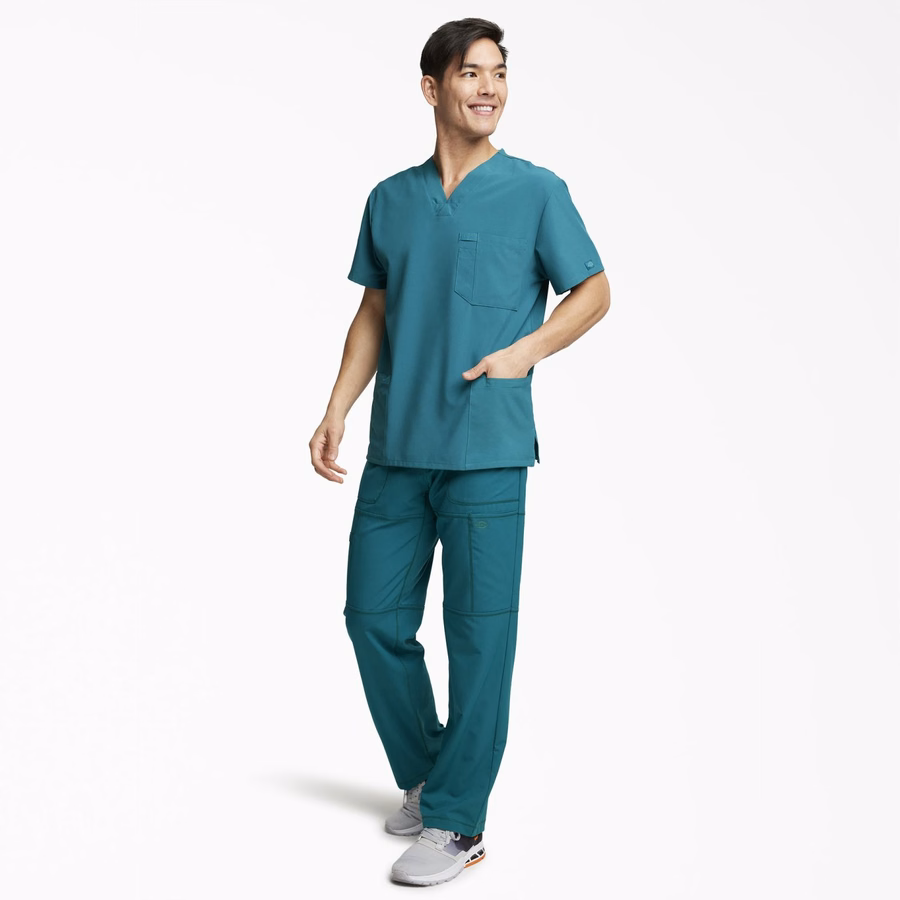 Bluză medicală EDS Essentials cu decolteu în V pentru bărbați