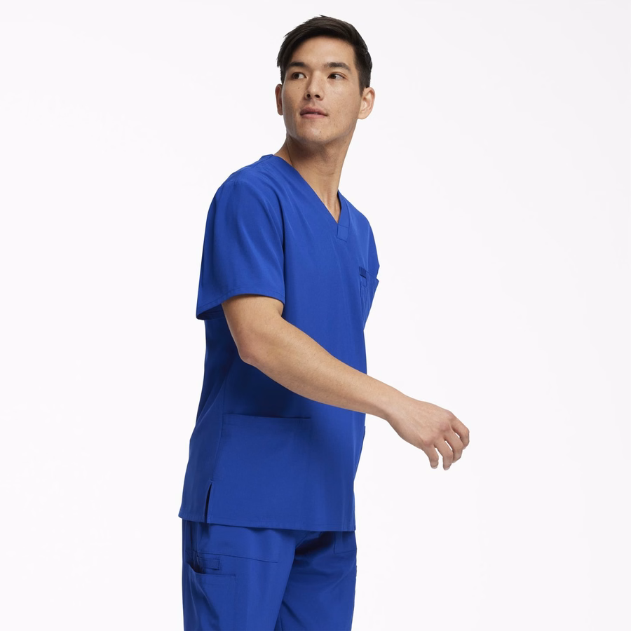 Bluză medicală EDS Essentials cu decolteu în V pentru bărbați