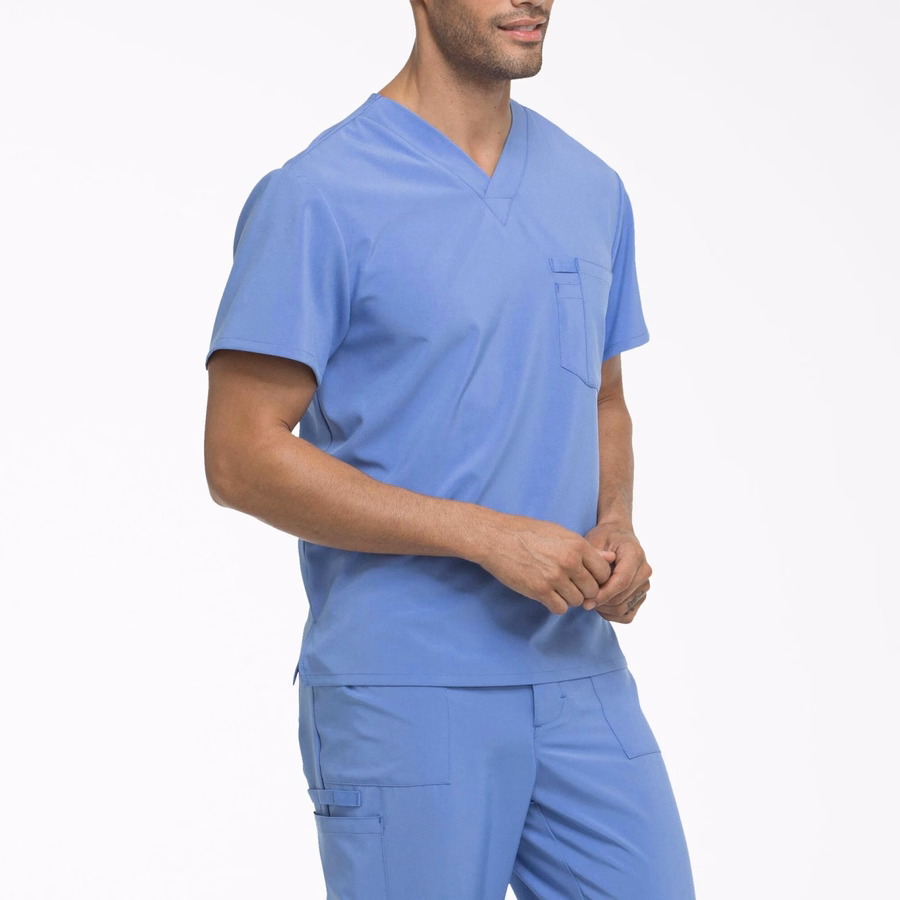 Bluză medicală EDS Essentials cu decolteu în V, pentru bărbați