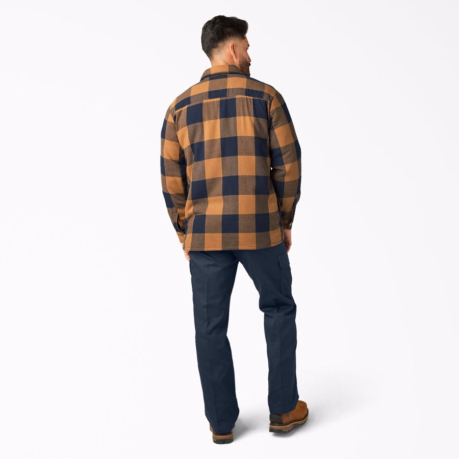Jachetă tip cămașă din flanel, hidrofugă, căptușită cu fleece