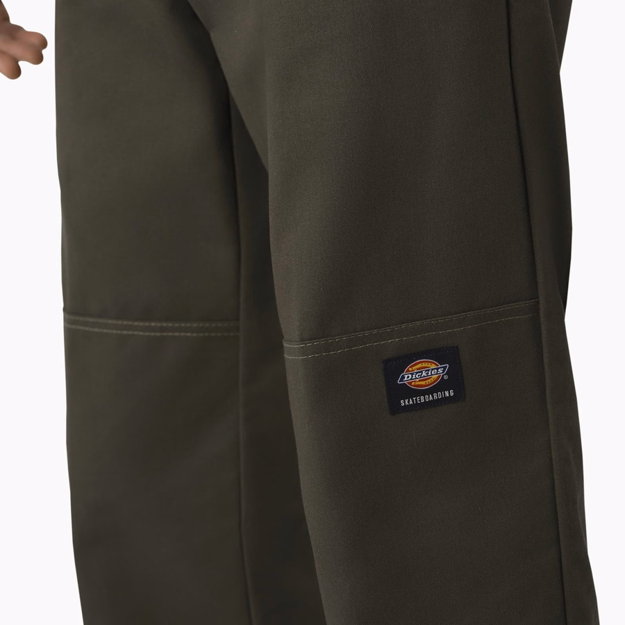 Pantaloni Dickies Skateboarding Regular Fit, cu croială dublă la genunchi