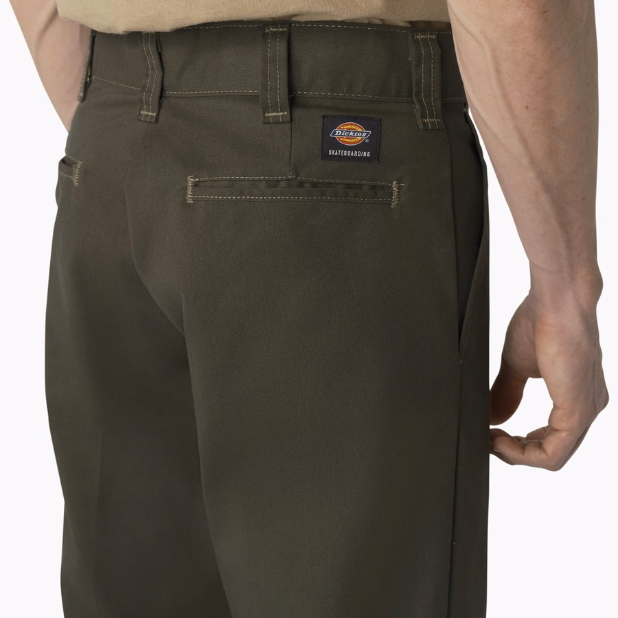 Pantaloni Dickies Skateboarding Regular Fit, cu croială dublă la genunchi