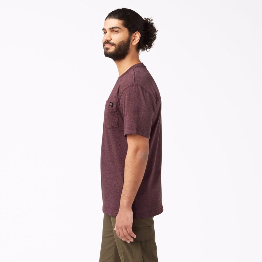 Tricou gros, cu mânecă scurtă și buzunar, stil knee