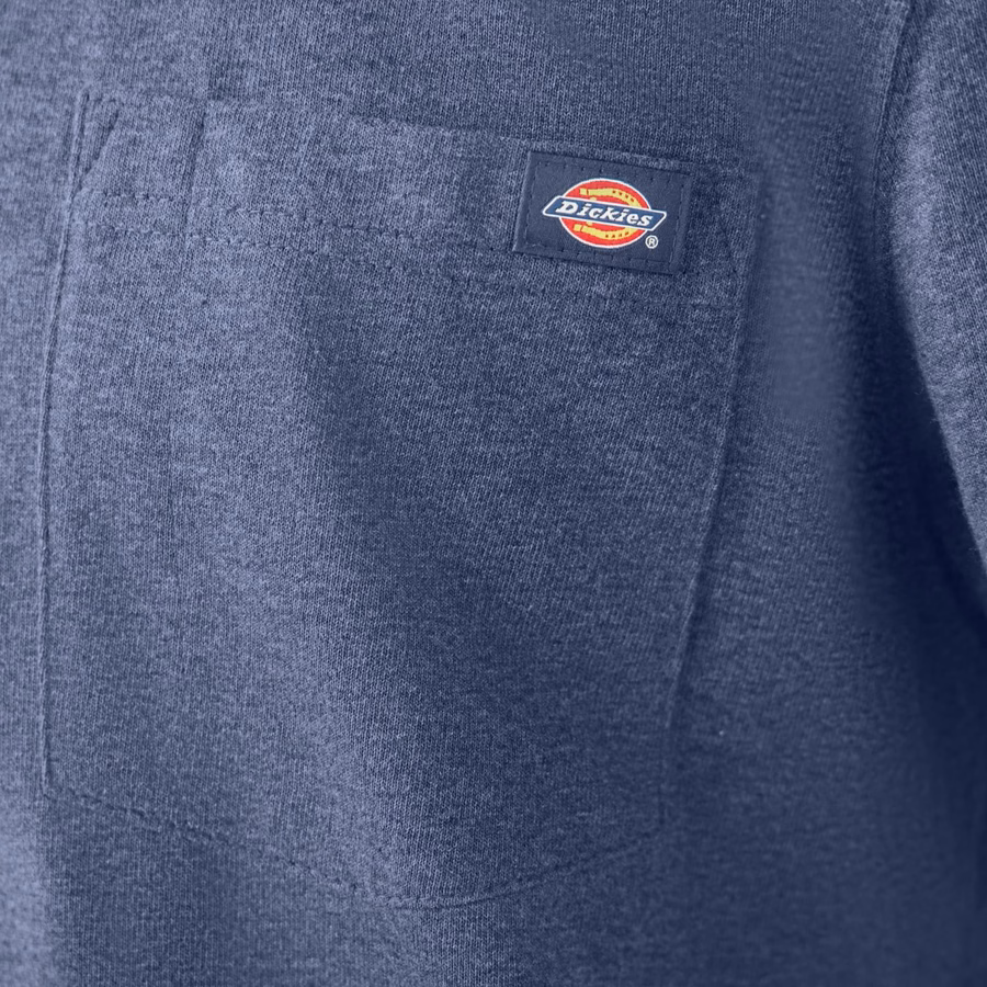 Tricou gros, cu mânecă scurtă și buzunar, stil knee