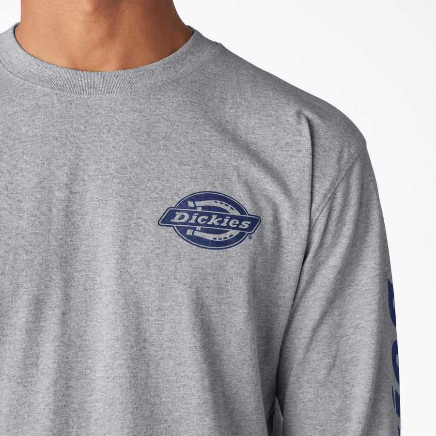 Tricou cu mânecă lungă și logo Heavyweight