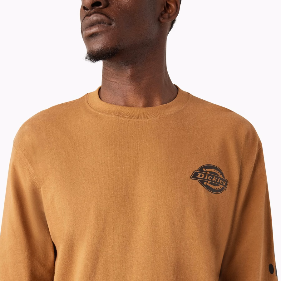 Tricou cu mânecă lungă și logo Heavyweight