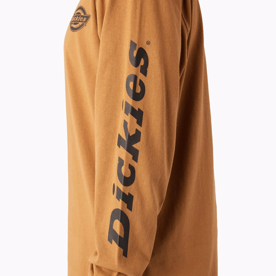 Tricou cu mânecă lungă și logo Heavyweight