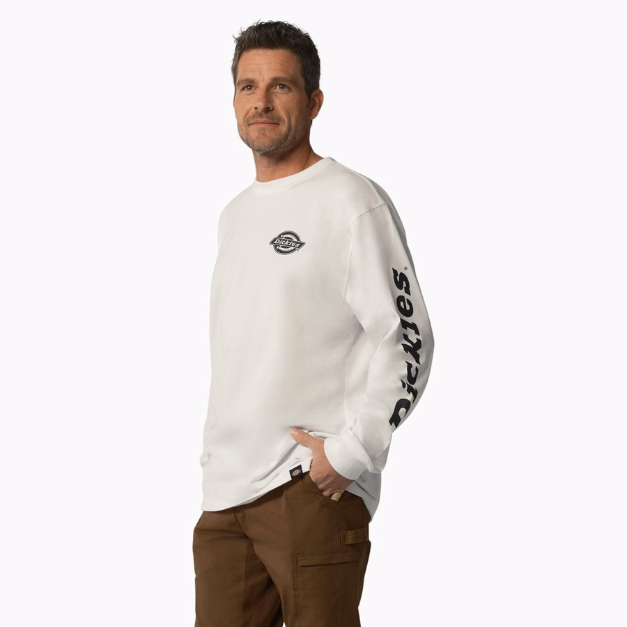 Tricou cu mânecă lungă și logo Heavyweight