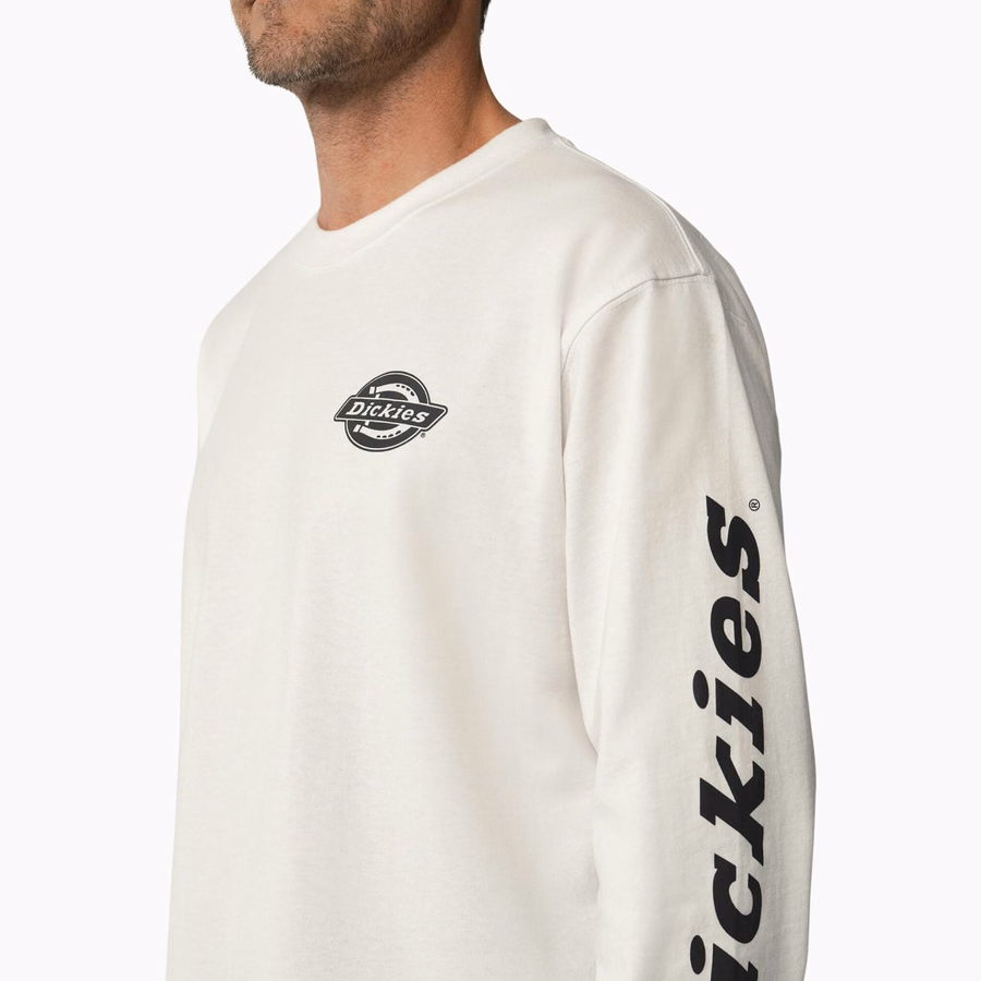 Tricou cu mânecă lungă și logo Heavyweight