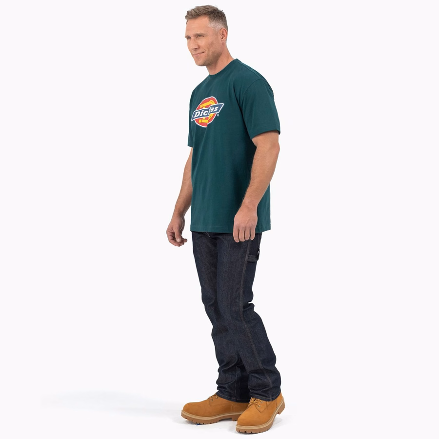 Tricou cu mânecă scurtă și logo grafic tricolor