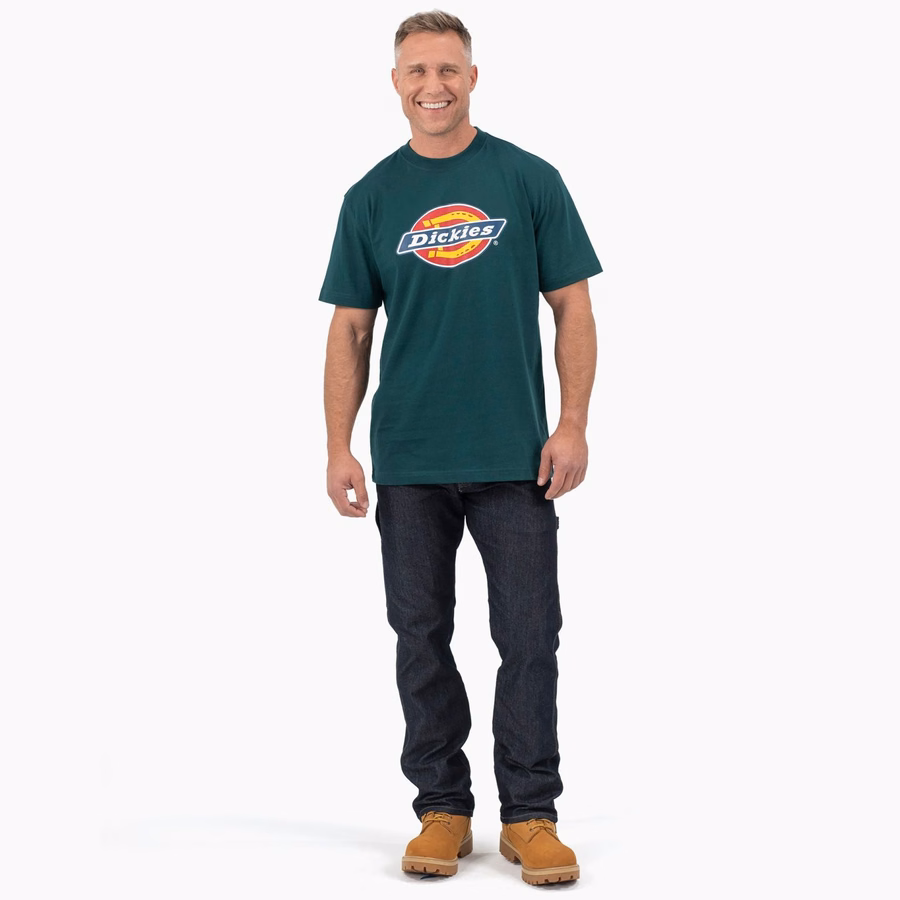 Tricou cu mânecă scurtă și logo grafic tricolor