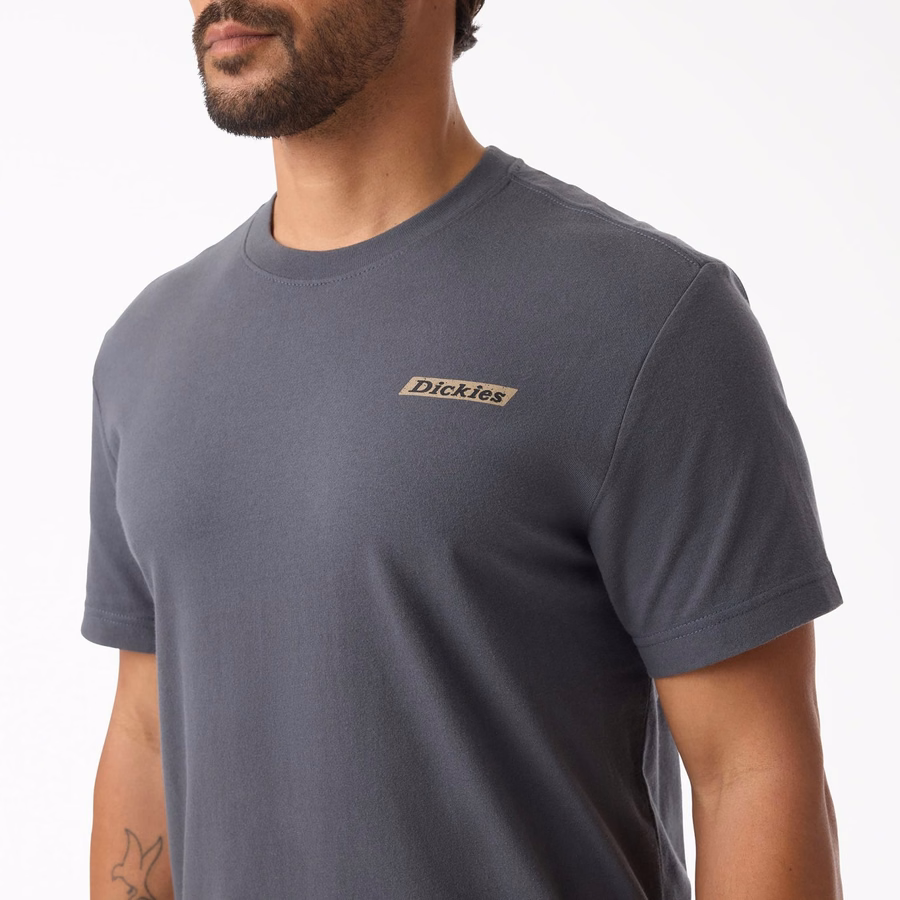 Tricou cu mânecă scurtă și logo camuflaj
