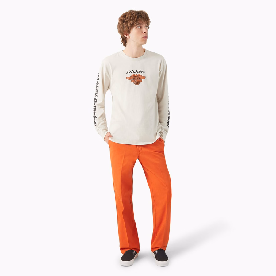 Tricou Dickies x Harley-Davidson Heavyweight cu mânecă lungă Eagle