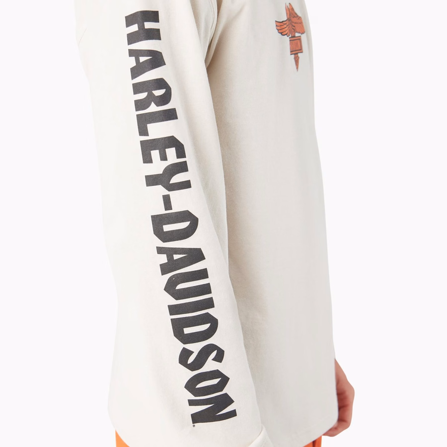 Tricou Dickies x Harley-Davidson Heavyweight cu mânecă lungă Eagle