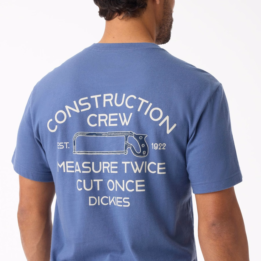 Tricou grafic cu mânecă scurtă pentru constructori
