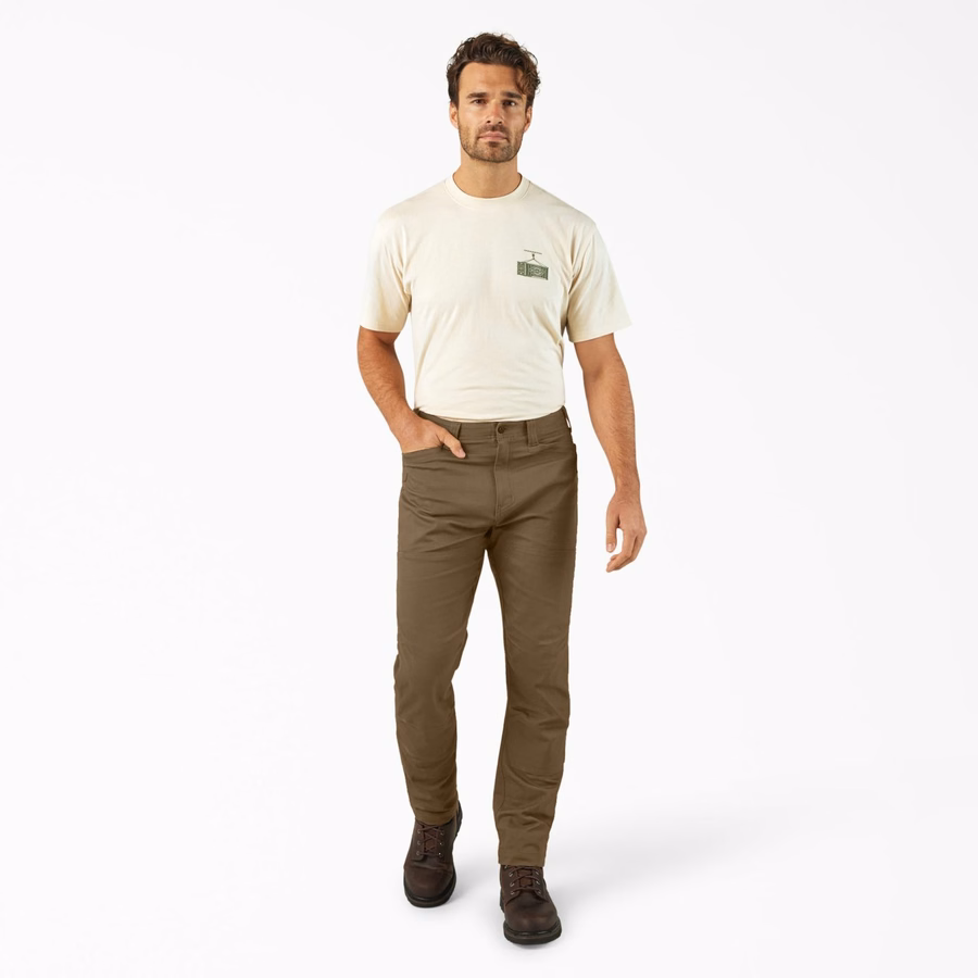 Pantaloni Tradebuilt Duck Canvas cu genunchi dublu