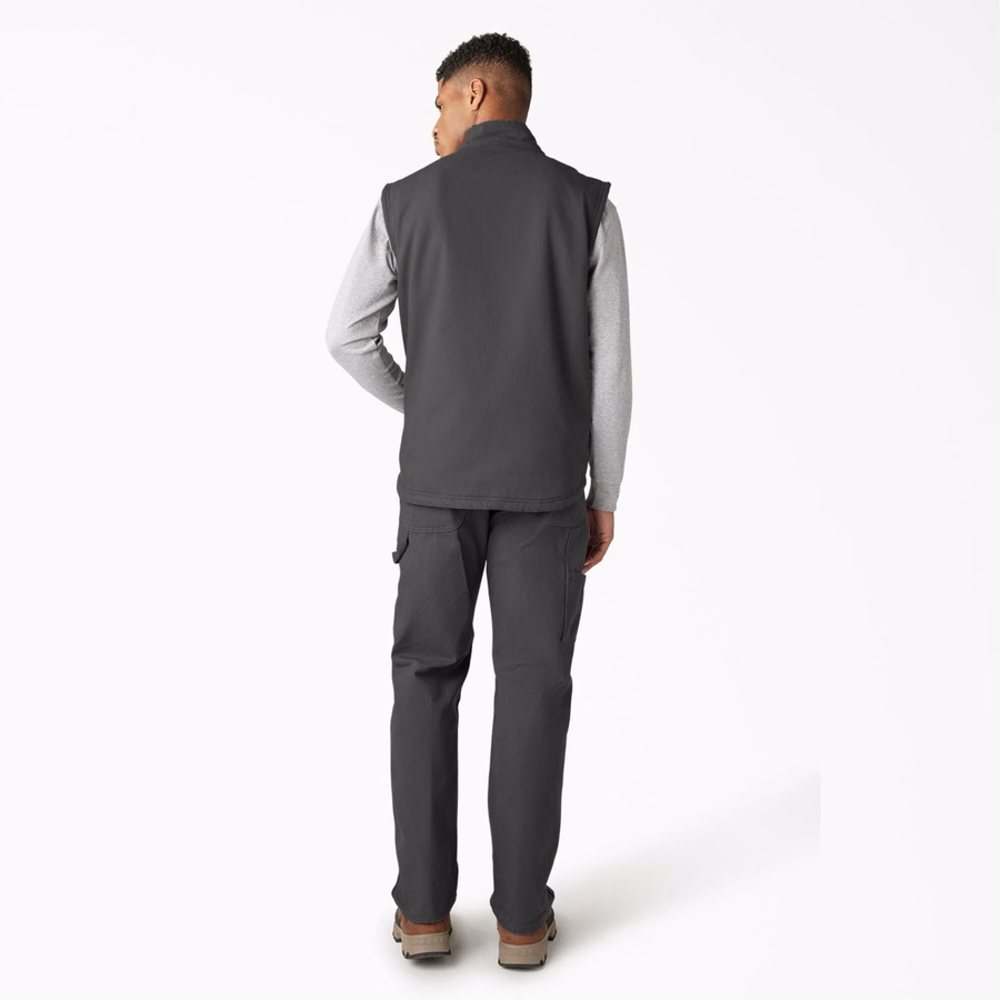 Vestă Duck Canvas cu fir lung și căptușită cu fleece