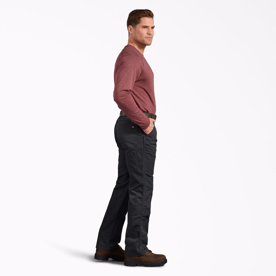 Pantaloni FLEX Regular Fit Duck cu croială dublă la genunchi