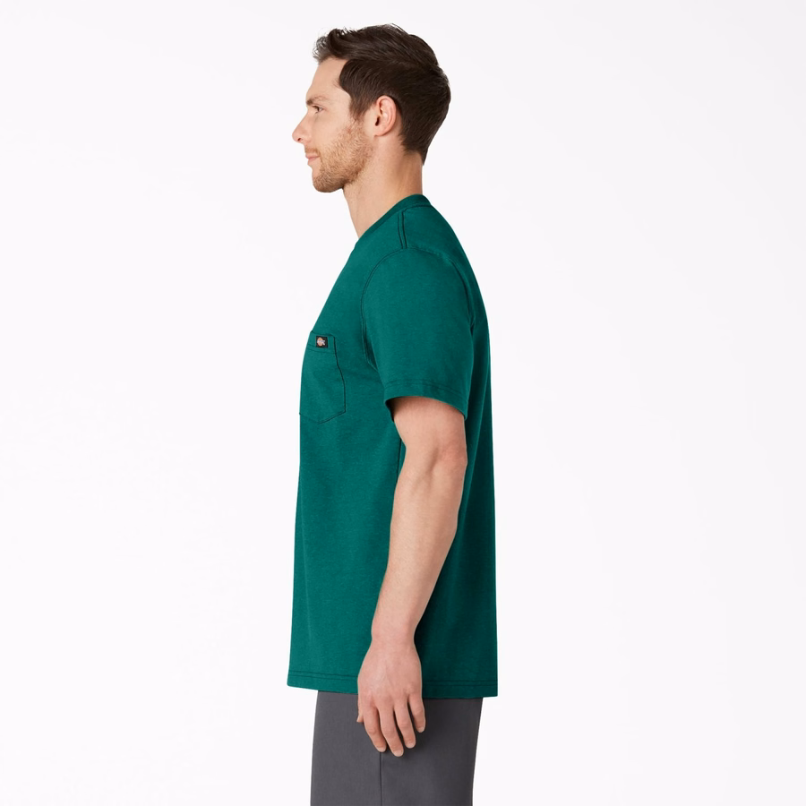 Tricou gros, cu mânecă scurtă și buzunar, stil knee