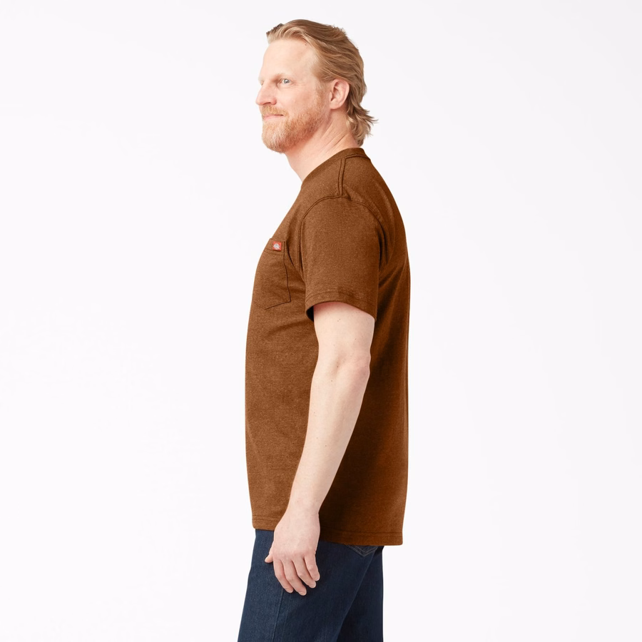 Tricou gros, cu mânecă scurtă și buzunar, stil knee