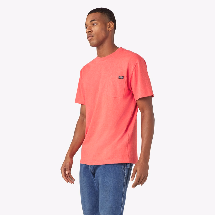 Tricou gros, cu mânecă scurtă și buzunar, stil knee