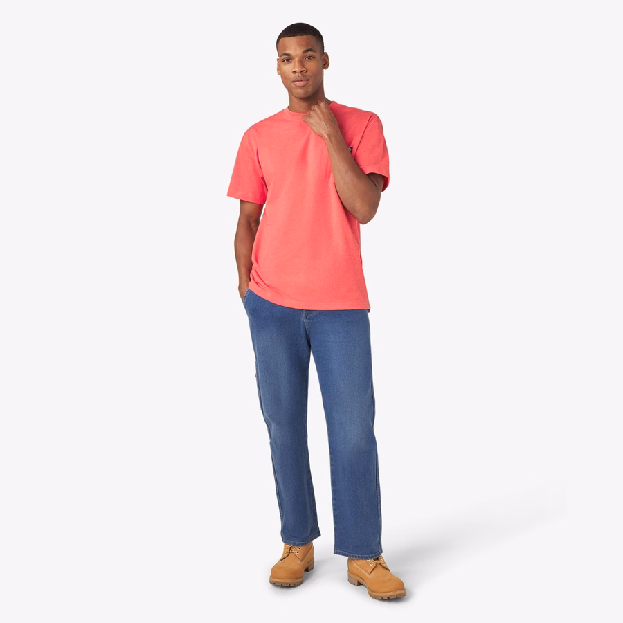 Tricou gros, cu mânecă scurtă și buzunar, stil knee