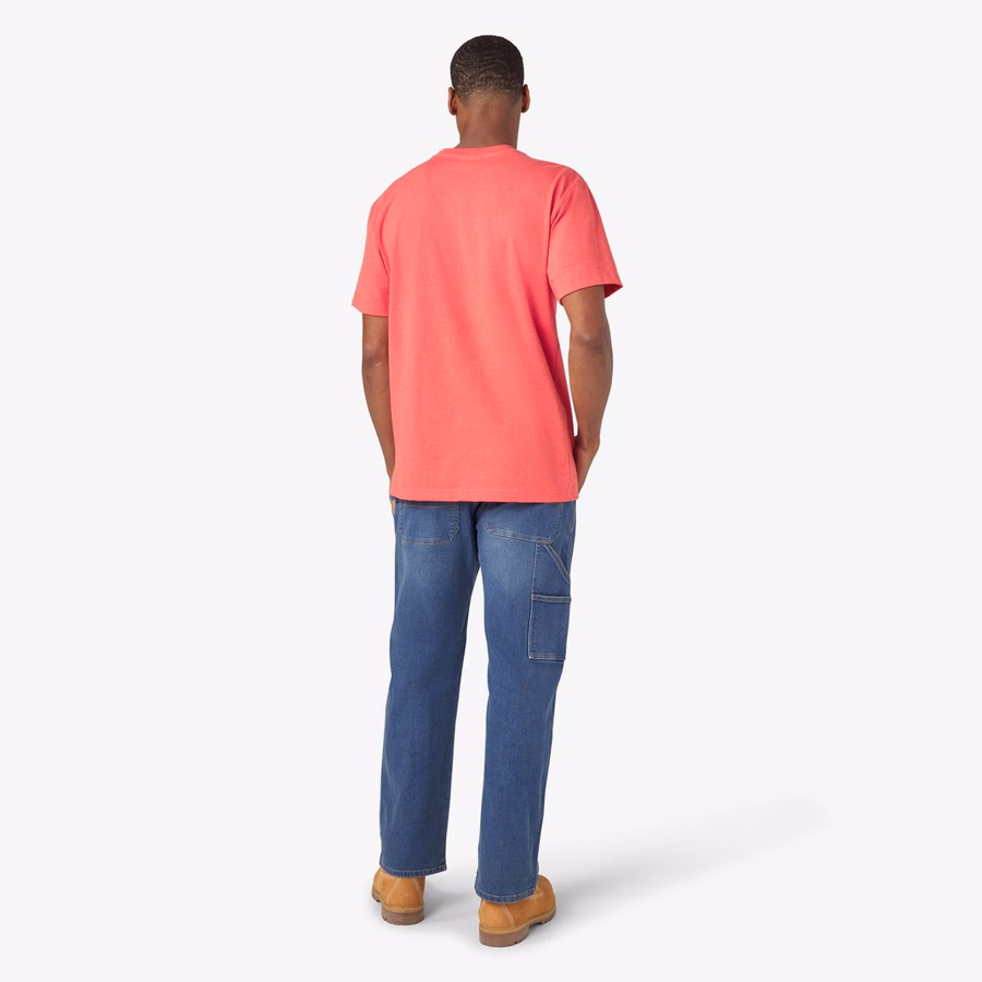 Tricou gros, cu mânecă scurtă și buzunar, stil knee
