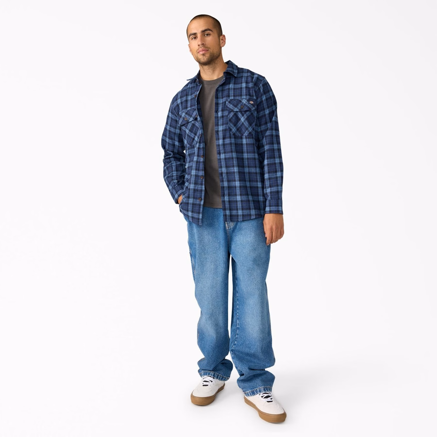 Cămașă de lucru cu mânecă lungă din flanel
