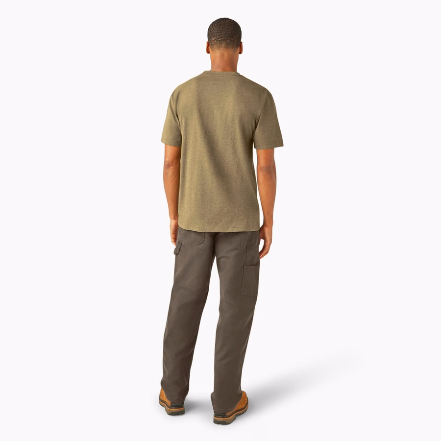Tricou gros, cu mânecă scurtă și buzunar, stil knee
