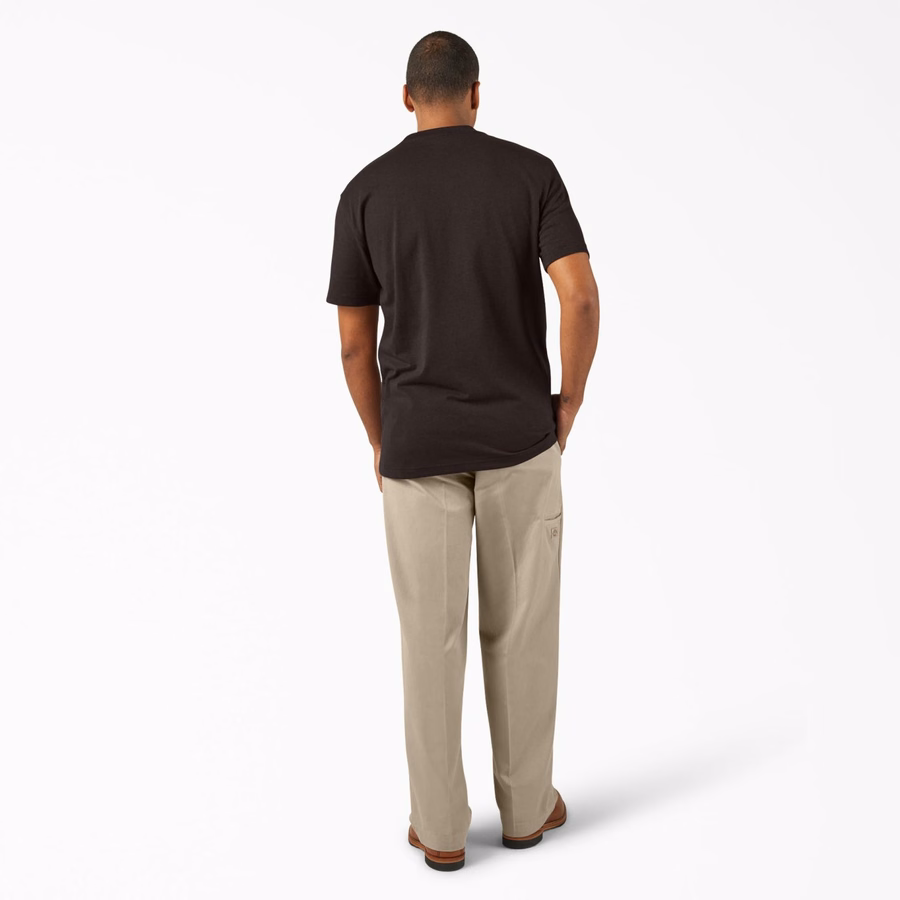 Tricou gros, cu mânecă scurtă și buzunar, stil knee