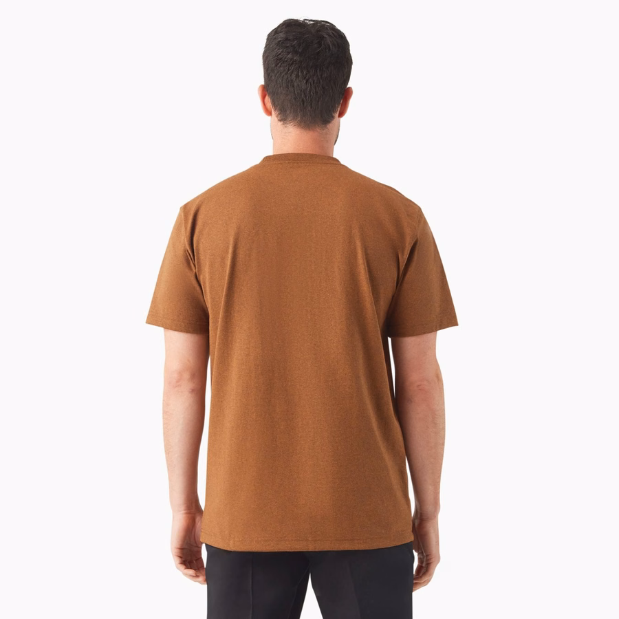 Tricou gros, cu mânecă scurtă și buzunar, stil knee