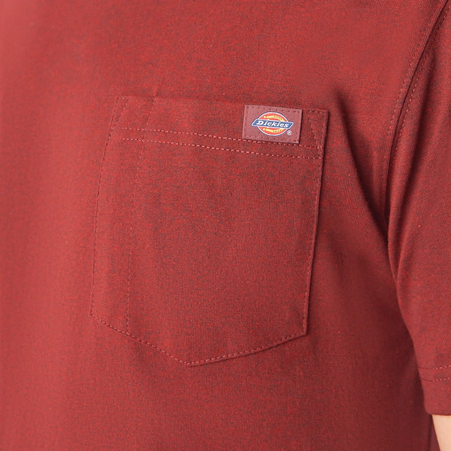 Tricou gros, cu mânecă scurtă și buzunar, stil knee