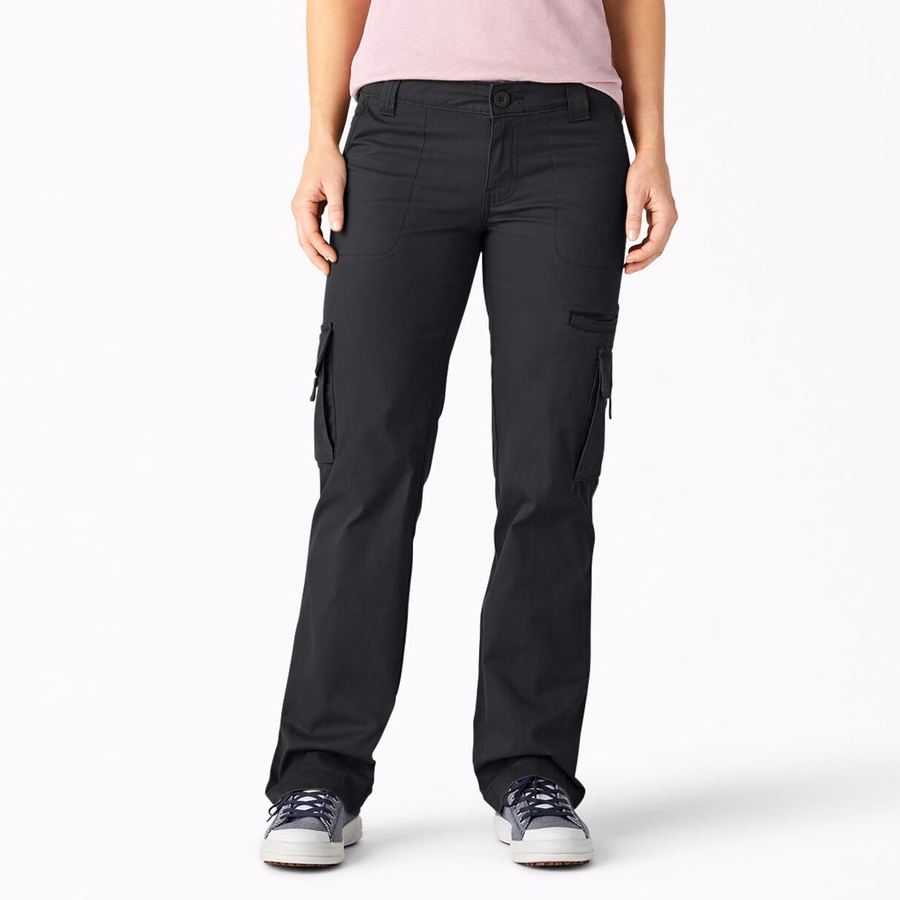 Pantaloni cargo cu croială lejeră pentru femei, cu croială dreaptă