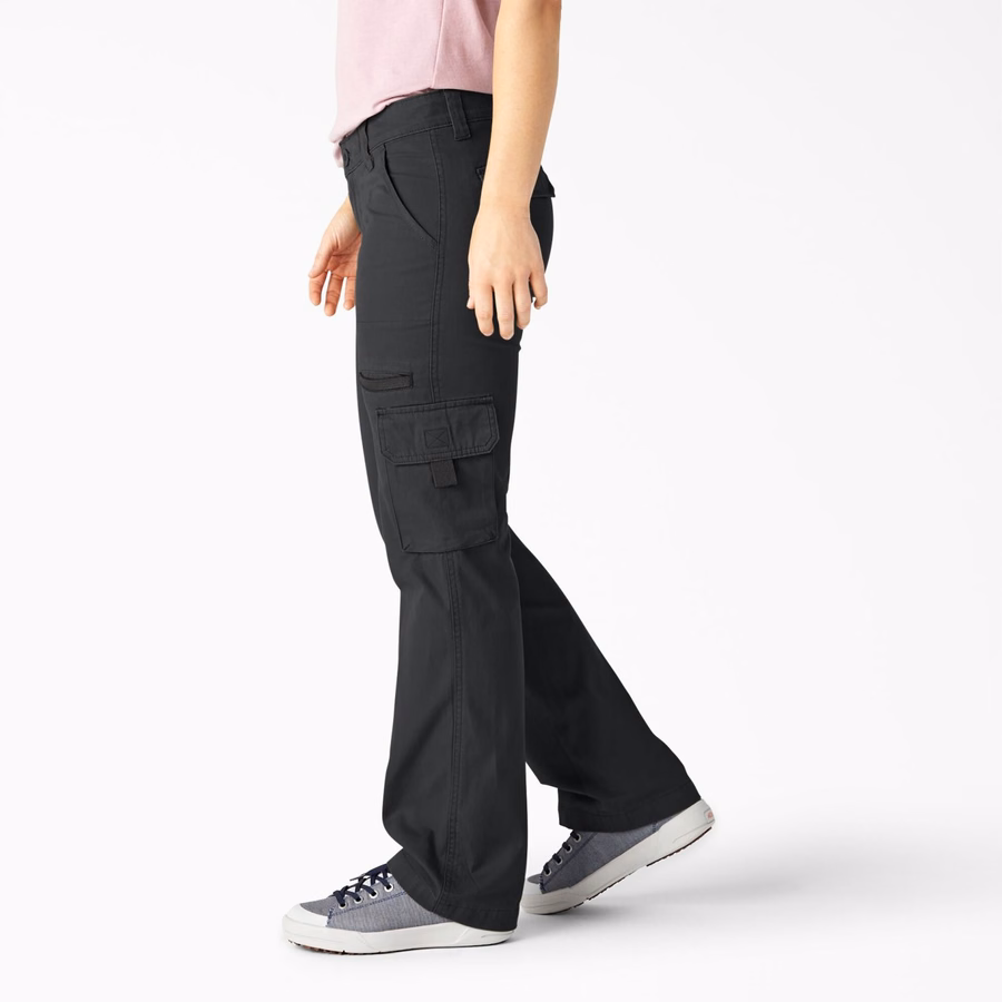 Pantaloni cargo cu croială lejeră pentru femei, cu croială dreaptă