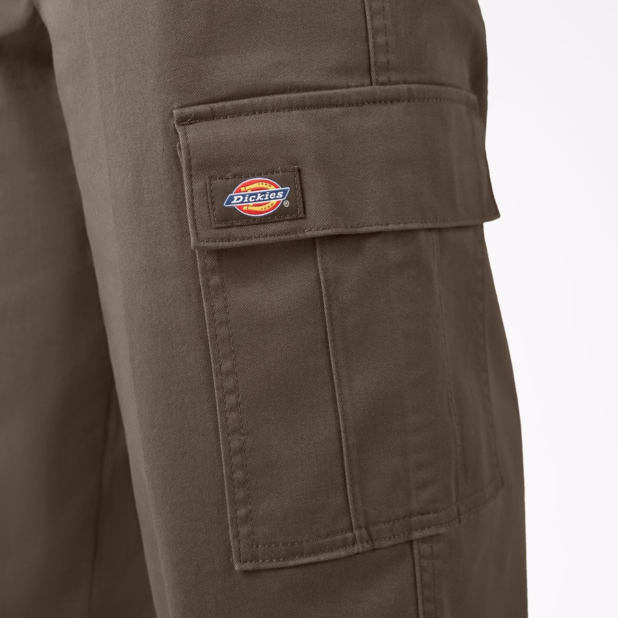 Pantaloni cargo crop cu croială relaxată pentru femei