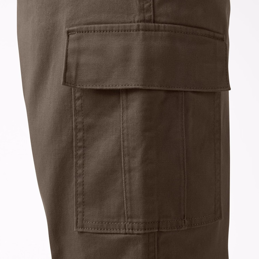 Pantaloni cargo crop cu croială relaxată pentru femei