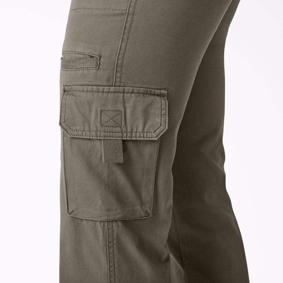 Pantaloni cargo cu croială lejeră pentru femei, cu croială dreaptă