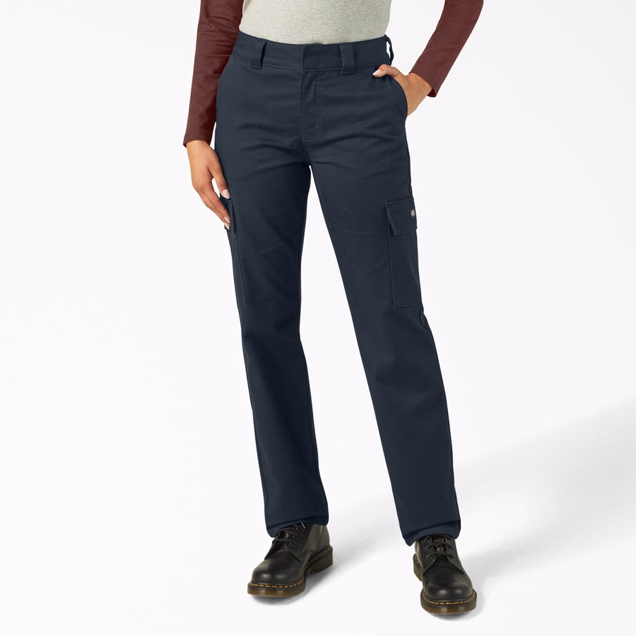 Pantaloni cargo cu croială dreaptă Super Flex pentru femei