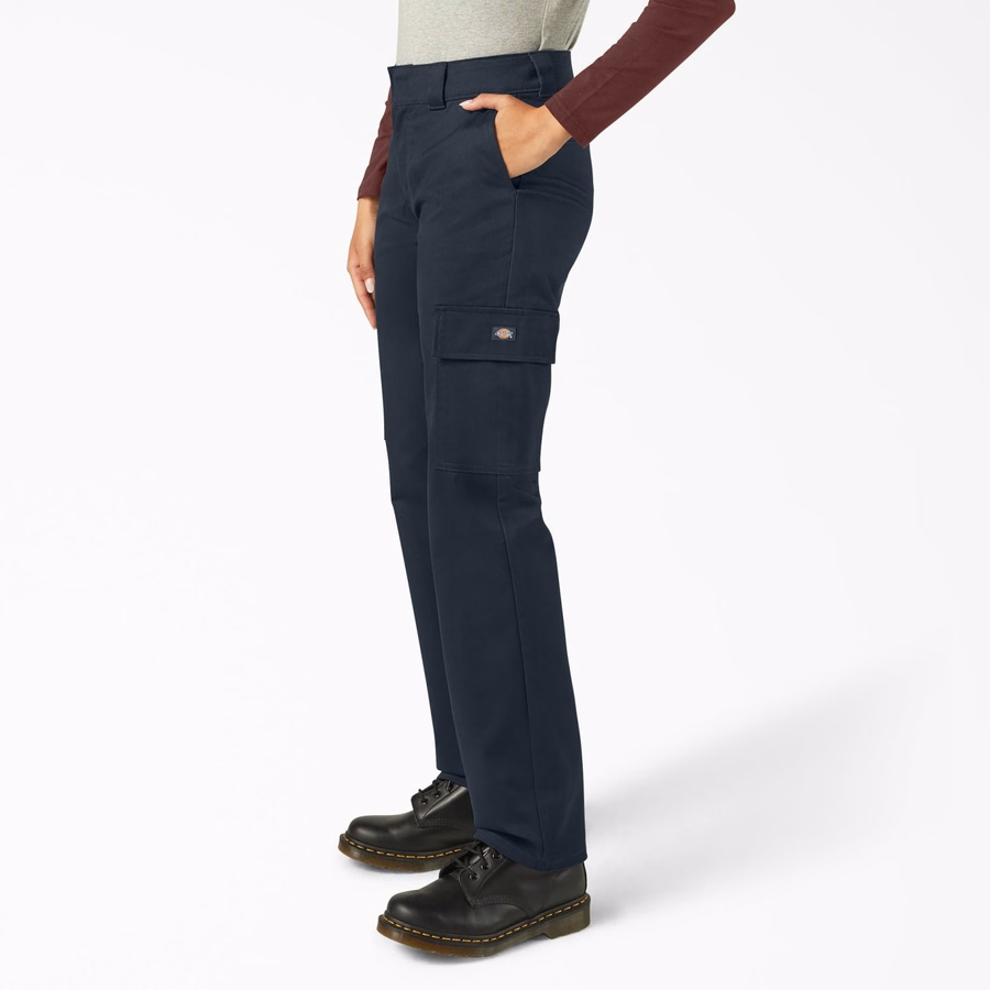 Pantaloni cargo cu croială dreaptă Super Flex pentru femei