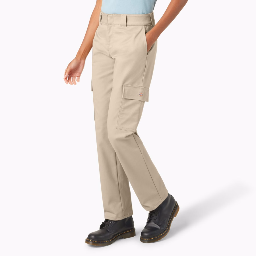 Pantaloni cargo cu croială dreaptă Super Flex pentru femei