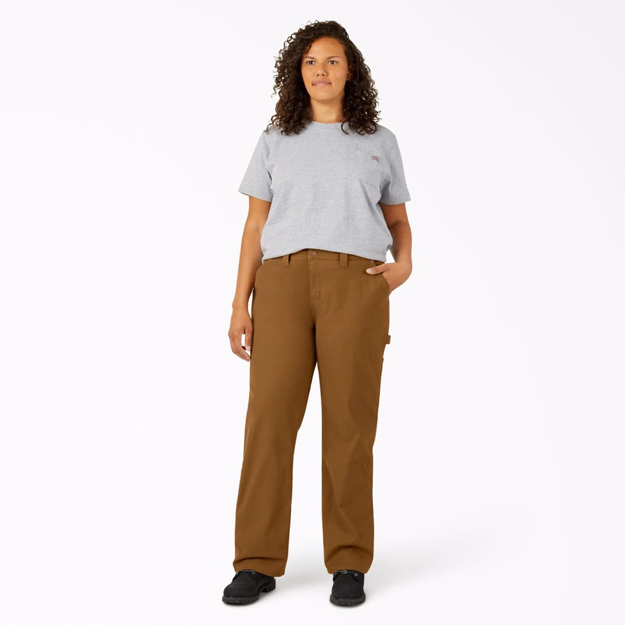 Pantaloni de tâmplărie Duck Carpenter cu croială dreaptă și stil FLEX pentru femei Plus