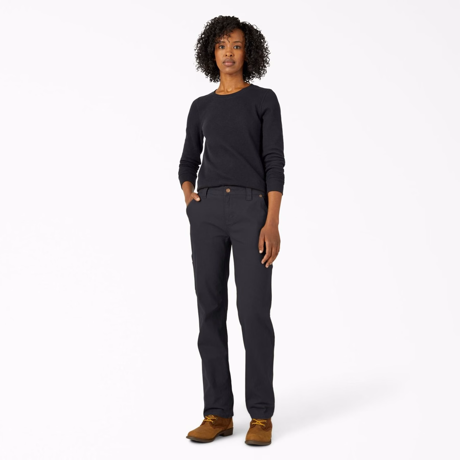 Pantaloni de damă FLEX Relaxed Straight Fit Duck Carpenter