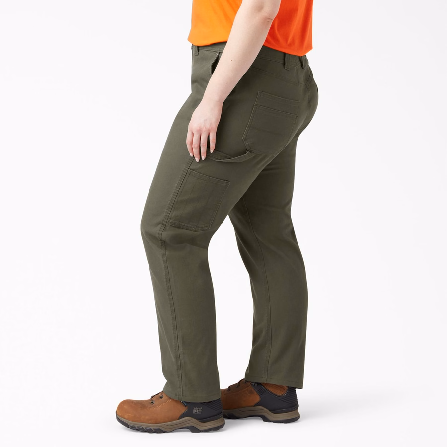 Pantaloni de tâmplărie Duck Carpenter cu croială dreaptă și stil FLEX pentru femei Plus