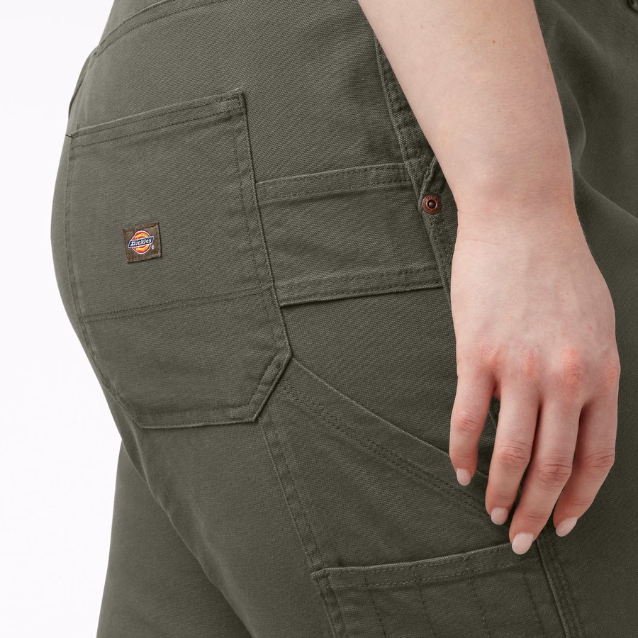 Pantaloni de tâmplărie Duck Carpenter cu croială dreaptă și stil FLEX pentru femei Plus